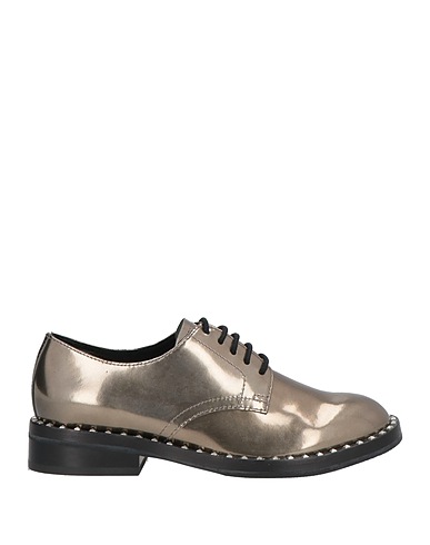 ASH Zapato de cordones Platino Cuero