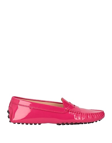 TOD'S Loafers Magenta Soft Leather