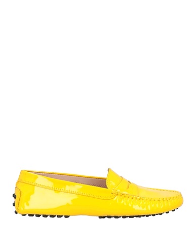 TOD'S Loafers Yellow Soft Leather