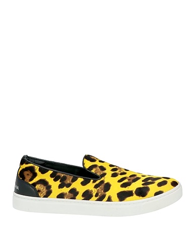 DOLCE&GABBANA Sneakers Yellow 100% Calfskin