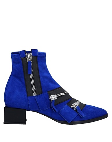 PIERRE HARDY Ankle boot Bright blue Kidskin