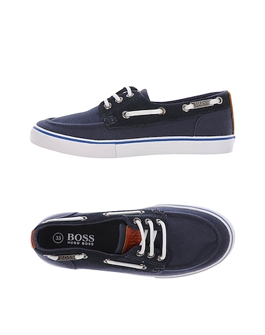 BOSS Sneakers Midnight blue Soft Leather, Textile fibres