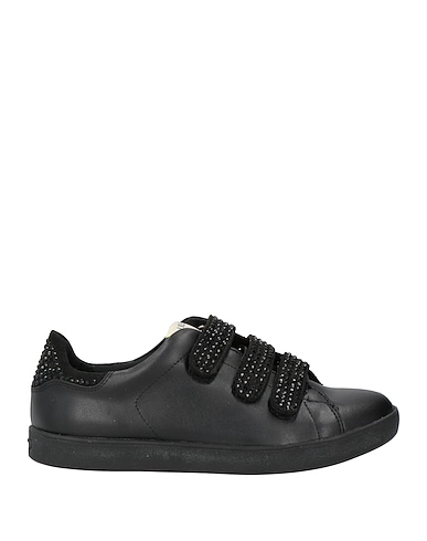 LIU •JO Sneakers Noir Cuir, Fibres textiles