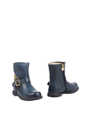 EMPORIO ARMANI Ankle boot Midnight blue Soft Leather
