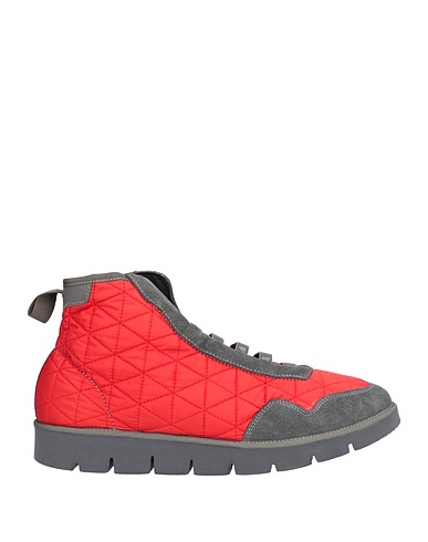 PANCHIC Sneakers Red Textile fibres, Soft Leather