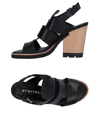 STRATEGIA Sandals Black Soft Leather