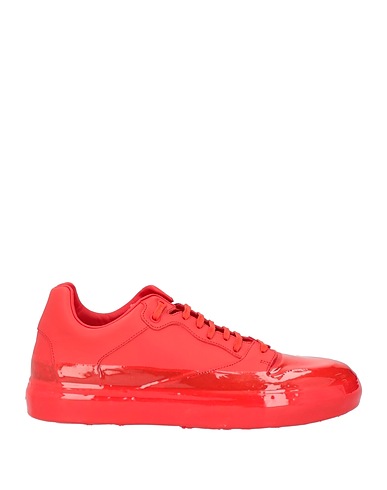 BALENCIAGA Sneakers Red Leather, Other Fibres