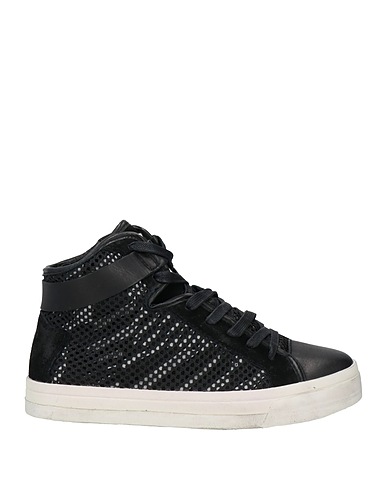 CRIME London Sneakers Black Textile fibers, Leather