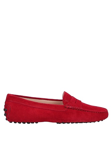 TOD'S Loafers Red Calfskin