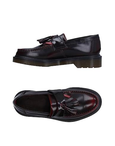 DR. MARTENS Loafers Burgundy Soft Leather