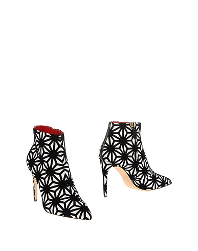 DSQUARED2 Ankle boot Black Soft Leather, Textile fibres