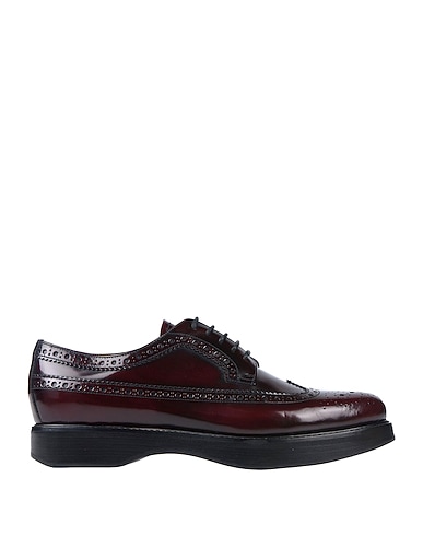 CHURCH'S Laced shoes Plum Leather