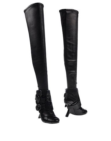 TOM FORD Stivali Nero Pelle di pecora, Pelle di vitello, Ottone