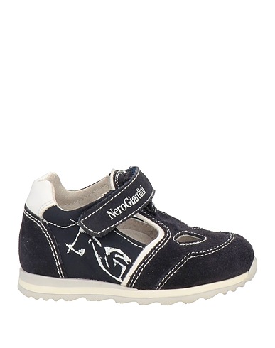 NERO GIARDINI JUNIOR Sandali Blu notte Fibre tessili, Pelle