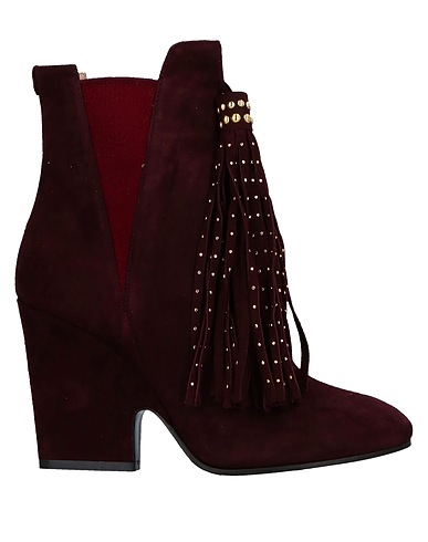 TWINSET Ankle boot Plum Leather