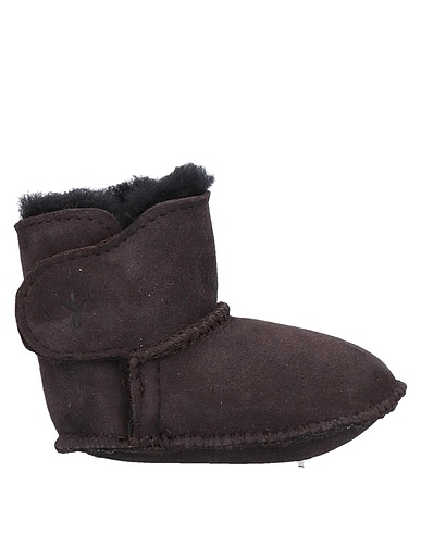 EMU Australia Newborn shoes Dark brown Goat skin, Shearling