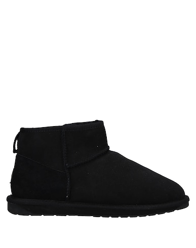 EMU Australia Stiefelette Schwarz Schafleder, Schaffell