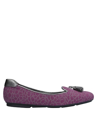 HOGAN Loafers Purple Leather