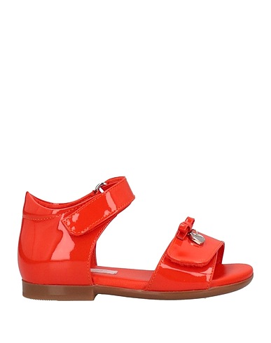 DOLCE&GABBANA 샌들 오렌지 가죽