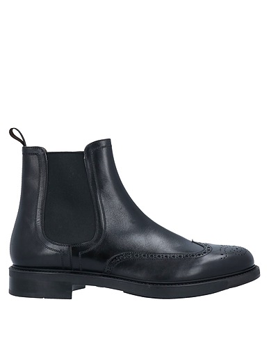 SANTONI Ankle boot Black Soft Leather