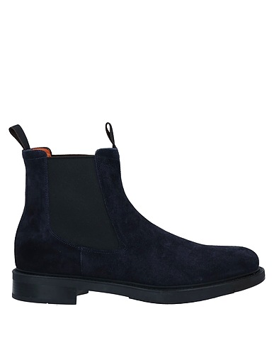 SANTONI Ankle boot Midnight blue Soft Leather