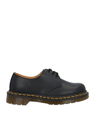 DR. MARTENS Laced shoes Black Leather