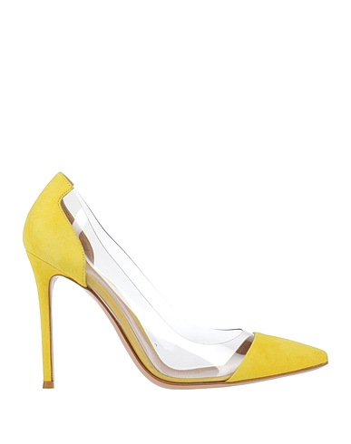 GIANVITO ROSSI Court Yellow Leather, PVC - Polyvinyl chloride
