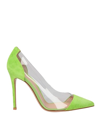 GIANVITO ROSSI Décolleté Verde lime Pelle, PVC - Polivinilcloruro