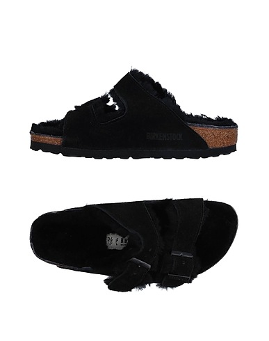 BIRKENSTOCK Sandales Noir Mouton