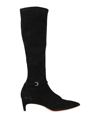SANTONI Boots Black Leather
