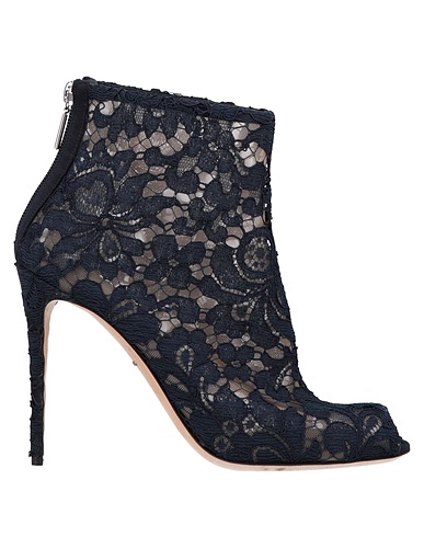 DOLCE&GABBANA Stiefelette Nachtblau 56% Viskose, 39% Baumwolle, 5% Polyamid