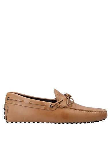 TOD'S Loafers Camel Leather