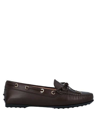 TOD'S Loafers Dark brown Leather