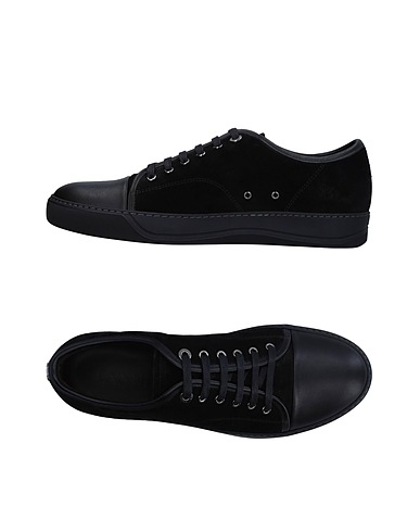 LANVIN Sneakers Black 100% Calfskin, Bull skin