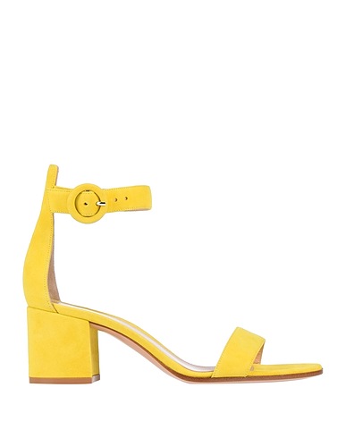 GIANVITO ROSSI Sandali Giallo Pelle