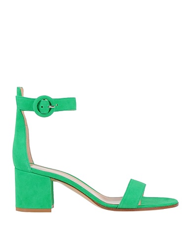GIANVITO ROSSI Sandals Green Leather