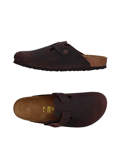 BIRKENSTOCK Mule e zoccoli Testa di moro Fibre tessili