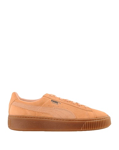 PUMA スニーカー SUEDE PLATFORM CORE GUM
 ペールピンク 革（なめし加工）