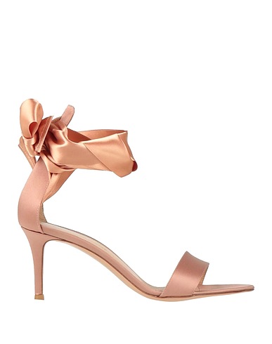 GIANVITO ROSSI Sandals Antique rose Textile fibres