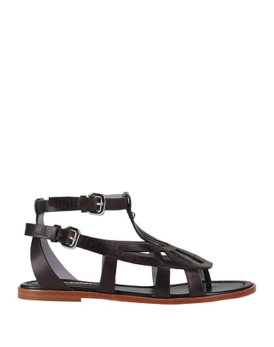 POLLINI Sandalias de dedo Negro Vaqueta