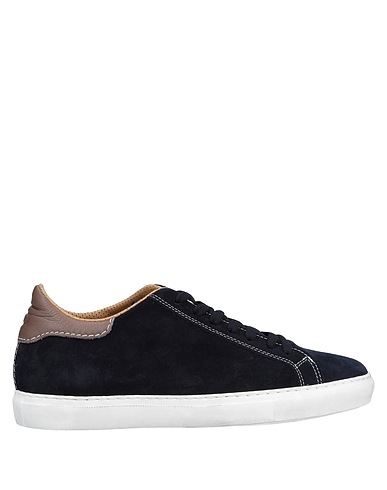 LEREWS Sneakers Blu notte Pelle, Fibre tessili