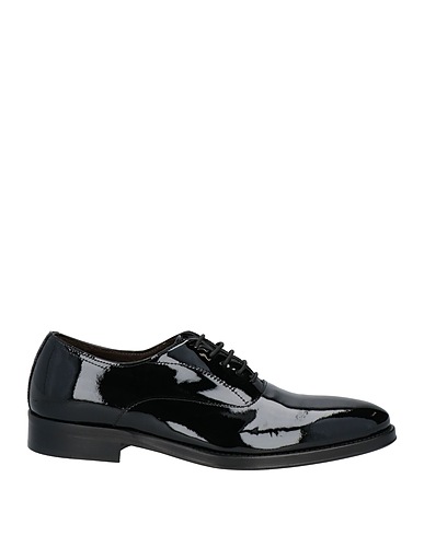 BRIAN DALES Laced shoes NERO Leather