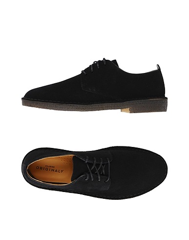 CLARKS ORIGINALS レースアップシューズ DESERT LONDON ブラック 革