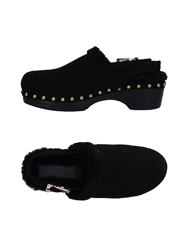 TWINSET Mules and clogs Black Shearling