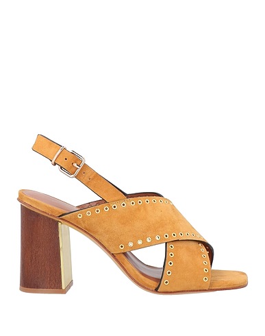 LOLA CRUZ Sandals Camel Leather