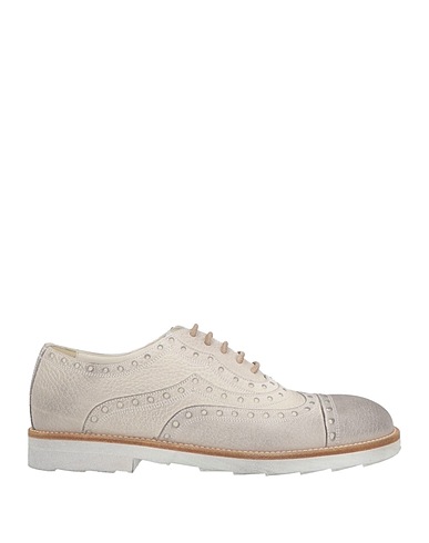 DOLCE&GABBANA Laced shoes Light grey 100% Calfskin