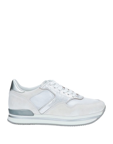 HOGAN Sneakers Light grey Leather, Textile fibers