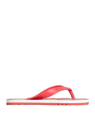DOLCE&GABBANA Beach sandals  Tomato red 100% Rubber