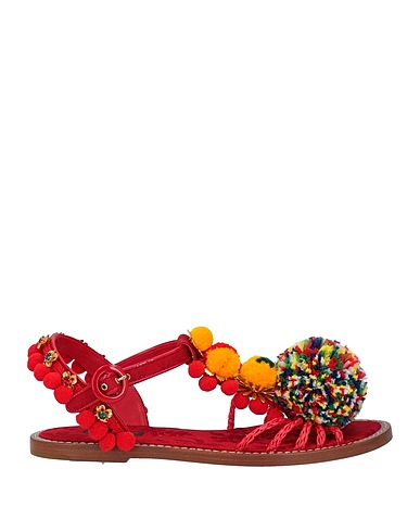 DOLCE&GABBANA Sandals Red Textile fibers