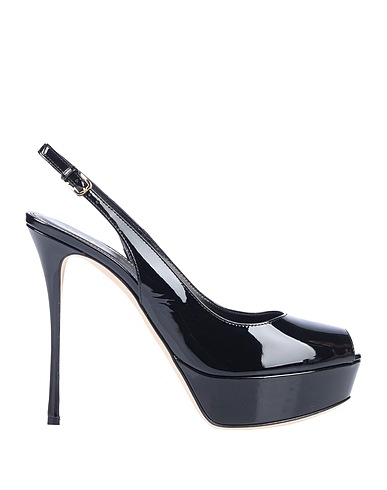 SERGIO ROSSI Sandals Black Soft Leather